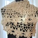 Szal mgiełka z kwiatami