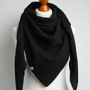 Modna chusta damska bawełniana w CZARNYM kolorze