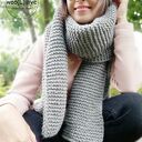 wełniany szal BIG ALPAKA - 35x190CM