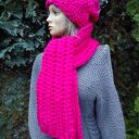 Komplet czapka i szalik z wełny merynosa (100% merino)