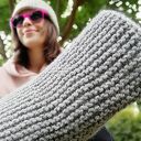 wełniany szal BIG ALPAKA - 35x190CM