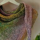 Lniana chusta boho z chwostami - 175 cm