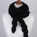 Szalik - czarna zamotka