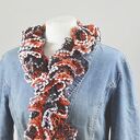 fantazyjny szal - pomarańcz z brązem