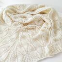 Chusta w liście z wełny alpakai ręcznie robiona