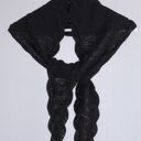 Szalik - czarna zamotka