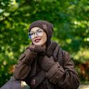 Szal MERINO “Brązowy szalik”