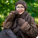 Szal MERINO “Brązowy szalik”