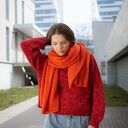 Szal z wełny i alpaki