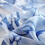 niebieskie jedwabnyszal malowany jedwabny szal - motyle szaliki ręcznie malowanyszal