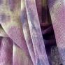 szal szaliki fioletowe lniany lila&fiolet eko