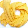 etola szaliki lniany szal chusta w kolorze żółtym, modny elegancki