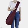 torebki bordo bordowa torba hobo w stylu boho / long boogi bag do hipi