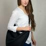 torebki czarna hobo true colors black zamszu zamszowa