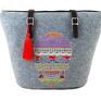 Farbotka torebki: filcowa 350 ludowa haftowana