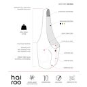 Bordowa torba hobo w stylu boho - Long Boogi Bag do noszenia przez ramię