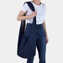 Granatowa torba hobo w stylu boho / Long Boogi Bag - do noszenia przez ramię