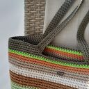 Duża torba typu shopper z 100% bawełnianego sznurka dla niej