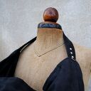 Hobo XXL na ramię Grafit Rock 'True Colors...' - wygodna torba handmade z zamszu