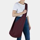Bordowa torba hobo w stylu boho / Long Boogi Bag - do noszenia przez ramię