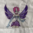 Bawełniana torba z ręcznym haftem Tecna Enchantix - Winx Club