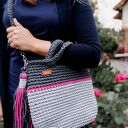 Torba ze sznurka na codzień - bawełniana torebka szydełkowa handmade