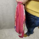 Kwiatowa okrągła torebka handmade - lekka torba crossbody na ramię