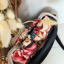 Torebka Moon z kominem w piwoniach - na ramię handmade