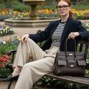 Luksusowa torebka skórzana - LS03 brązowa