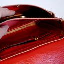 Teczka teczuszka na ramię krwista czerwień SKÓRA NATURALNA od ręki