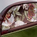 ZUCHWAŁA ZOŚKA torebka skórzana kuferek zieleń brąz bordo wzory motyle