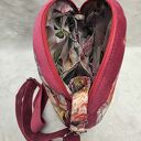 Kwiatowa okrągła torebka handmade - lekka torba crossbody na ramię