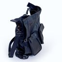 Torba skórzana Zero Waste - duża czarna shopperka - od ręki