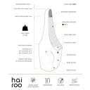 Musztardowa torba hobo w stylu boho (Long Boogi Bag) - vegan na ramię
