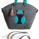Big blue owl bag