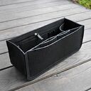 Organizer z filcu do torebki - czarny - niski