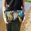 Torebka MINI wodoodporna DZIKA PANTERA & Brelok Frędzel Washpapa - NA ZAMÓWIENIE