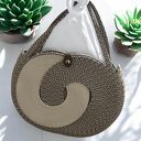 Damska torebka beżowym kolorze. Torebka Boho