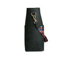 Manzana Duży kuferek zamszowy ETNO STYL czarny