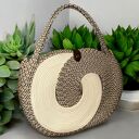 Damska torebka beżowym kolorze. Torebka Boho