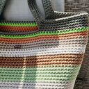 Duża torba typu shopper z 100% bawełnianego sznurka dla niej