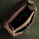 Torba FOTO uszaty WŁÓCZYKIJ zamsz skóra naturalna bury brąz Mocha Mousse