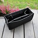 Organizer z filcu do torebki - czarny - niski