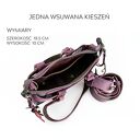 Missy mała skórzana Boho torebka w kolorze śliwkowym od ladybuq Art