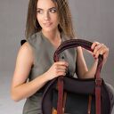 Torebka skórzana wykonana ręcznie rękodzieło unikat