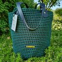 torba szydełkowa QUEEN - jodła/granat