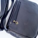 Torba skórzana ZERO WASTE średnia czarna asymetryczna od ręki