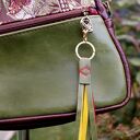 ZUCHWAŁA ZOŚKA torebka skórzana kuferek zieleń brąz bordo wzory motyle