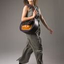 Torebka skórzana wykonana ręcznie rękodzieło unikat