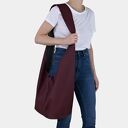 Bordowa torba hobo w stylu boho - Long Boogi Bag do noszenia przez ramię